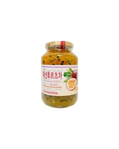 Apexy Authentic Korean Honey Passion Fruit Tea Passionfruit Puree Just Add Hot Water Gourment Blend for Smoothies Cocktails Desserts and Spread No Artificial Colors Versatile and Natural Delight Made in KOREA 3527oz 1kg Honey Passion Fruit