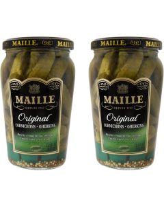 Maille Original Cornichons Gherkins - 2 Count Jar (13.5 oz each)