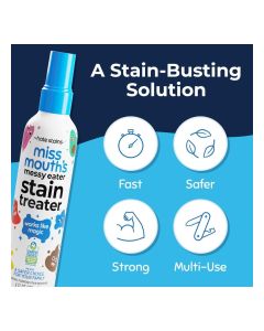 Messy Eater Non-Toxic Baby and Kids Stain Remover for Clothing, Carpet, Fabric, and Upholstery. Kid Tested and Mom Approved (118ml, 4 oz Spray Bottles)