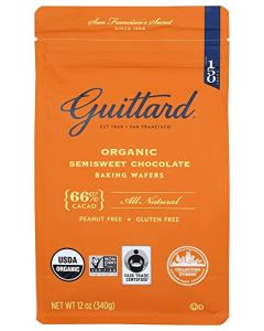 Guittard Organic 66 Chocolate Baking Wafers 12 Ounce