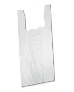 Stylish White Compostable Cornstarch Grocery Carry Bags - 10 x 14 Inches / 100 Bags / Eco-Friendly, Biodegradable, Plastic-Free, Small Size for Lightweight Use