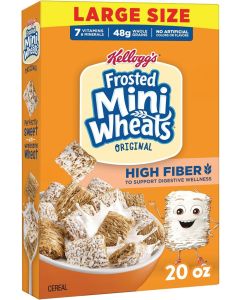 Kellogg's Frosted Mini-Wheats Original Breakfast Cereal, High Fiber, 20 oz