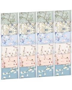 24 Packs Travel Size Tissue Pocket Slim Pack Facial 3 Ply Wallet Size Pocket Tissues for Travel Wedding Party Favors 6 StylesColored Flowers