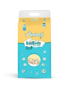 Ammy Koolkids Baby Diaper Pants, XL Size (44 Count), Rash Free Diaper Pants for Babies, Super Soft, Super Flexi Smart Fit-System (9-14kg)