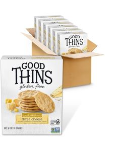 Good Thins Three Cheese Rice Cheese Snacks Gluten Free Crackers Bulk Snack Crackers 6 35 oz Boxes