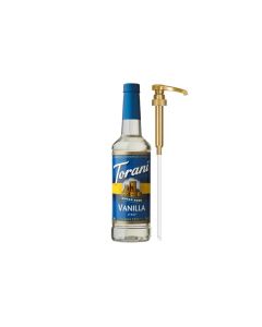 Torani Sugar Free Coffee Syrup Vanilla Flavored Syrup for Drinks Zero Calorie Pump Included 254 Fl Oz