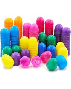 The Dreidel Company 500Pack Fillable Easter Eggs with Hinge Bulk Colorful Bright Plastic Easter Eggs Perfect for Easter Egg Hunt Suprise Egg Easter Hunt 225 Assorted Colors 500Pack