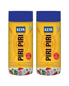 Keya Piri Piri Peri Peri Exotic Spice Mix Multi-purpose Seasoning Zero Artifical Colours No Added MSG Instant Seasoning Mix Marinade Mix, Dip Mix, Sprinkler 100g Pack of 2