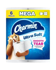 Charmin Ultra Soft Toilet Paper 6 Mega Rolls 24 Regular Rolls