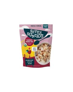 Seven Sundays Organic Muesli Cereal Farmers Market Almond Date Currant 12 Oz Bag Gluten Free 0g Added Sugar Enjoy Warm Cool or as Overnight Oats