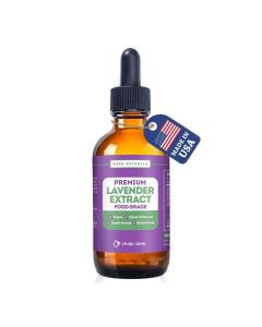 Lavender Extract for Baking, Drinks, Coffee, Lattes. Food Grade Lavender Oil for Flavoring & Cooking (1oz, Sugar Free)