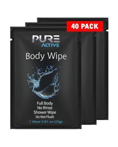 Shower Body Wipes 60 Individually Wrapped Personal Hygiene Body Wipes for Women and Men Keep Clean After Gym Travel Camping Outdoors Sports