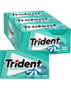 Trident Minty Sweet Twist Sugar Free Gum