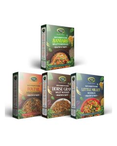 Thanjai Natural Millet Noodles, 4 Varieties Pack, 720g (4 x 180g)