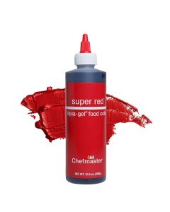 Chefmaster Super Red LiquaGel Food Coloring Vibrant Color ProfessionalGrade Dye for Icing Frosting Fondant Baking Decorating FadeResistant EasytoUse Made in USA 105 oz