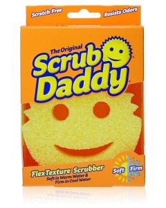 Scrub Daddy Smiley Face Scratch Free Scrubber As Seen On Shark Tank-1 Pack, Vinyl, Yellow, 1 Count (Pack of 1)
