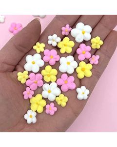 Royal Icing Blossoms Mini Edible Flowers Edible Roses White Wedding Flowers Cake Sprinkles Bulk Sprinkle Mix by Simply Sucr 54 Count Spring Blossoms