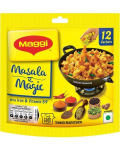 MAGGI Masala-ae-Magic Vegetable Masala, 72g Pouch (6g x 12 Sachets) / All in One Masala for Dry Vegetables, Paneer, Dal & More