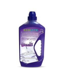 ECOLYTE+ Floor Cleaner, Premium All Purpose Cleaner Plus Disinfectant, for Hospital, Home, Office & Commercial Use for Dirt, Stains & Germs, Floor Cleaning (Lavender, 1 Liter)