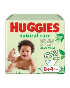 Natural Aloe Vera Baby Wipes 672 Count (12x56)