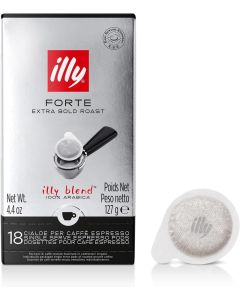 Illy Forte Extra Bold Roast Coffee Pods - 18 E.S.E. Sachets