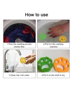 4 Pcs Hair Remover for Laundry, Lint Catcher for Bedding Clothes sofa cover, Reusable Lint Remover Hair Catcher Fur Remover Lint Remover for Washing Machine and Dryer