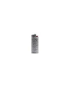 Lucklybestseller Metal Lighter Case Cover Holder Vintage Floral Stamped for BIC Full Size Lighter J6