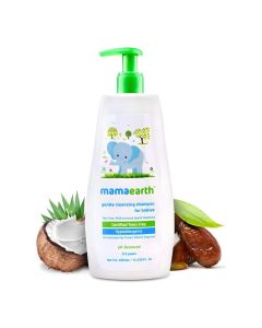 Gentle Cleansing Hair Shampoo For Babies Coconut Based Cleansers For Delicate Baby Scalp Hypoallergenic & Tear Free Formula 400 ML