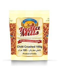 India Mills Chilli Crushed, 100 gm