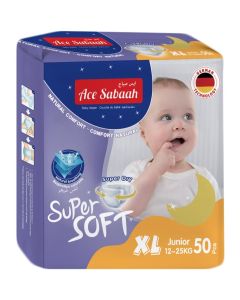 Ace Sabaah Baby Super Dry Diaper Soft Feel Size 6 XL Junior 12 - 25Kg Natural Comfort Pack Of 1