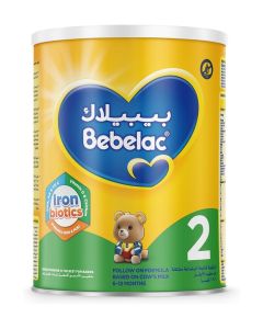 Bebelac Junior Iron Biotics Growing Up Formula, 6-12 Months, Stage 2, Palm Oil Free, 800gm
