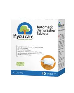 If You Care Dishwasher Tablets 40 Count Powerful Plant Based Concentrated Biodegradable Natural Dish Cleaner Detergent Dishwashing Soap Tabs