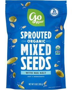 Go Raw Organic Sprouted Mixed Seeds with Sea Salt - 13 oz Resealable Pouch