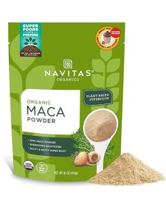 Navitas Organics Maca Powder 100 Gelatinized Peruvian Maca for Smoothies Lattes Baking More Energize Balance USDA Organic Non GMO Vegan Gluten Free 16oz Bag 180 Servings 2Pack