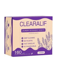 Laundry Detergent Sheets Lavender 160 Loads, 80 Sheets