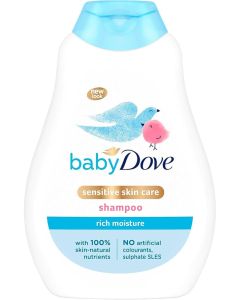 Rich Moisture Baby Shampoo 400ml / Tear-Free Formula for Sensitive & Dry Scalp / Gentle Daily Hair Cleanser with Mild Fragrance