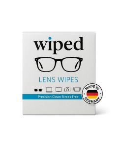 Lens & Screen Cleaning Wipes. German Made. 48 Individually Wrapped Wipes. Precision Clean & Streak Free.