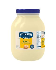 Hellmanns Real Mayonnaise Jar Condiment for Sandwiches Salads Mayo Made with 100 Cage Free Eggs Gluten Free Vegetarian Kosher 1 Gallon 128 oz Pack of 1