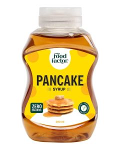 Food Factor Pancake Syrup / Made in Italy / Zero Sugar, Zero Calorie, Gluten Free, Suitable For Vegan, Keto Friendly, Use it with Pancake, Waffles, Muffins or Crepes 260 ml