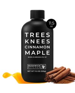 Trees Knees Cinnamon Maple Syrup GradeA Organic Maple Syrup Infused with Warm Spiced Cinnamon for Pancakes Baking Vegan Gluten Free Made in the USA Pure All Natural 115oz