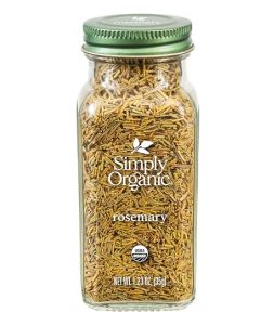 Simply Organic Whole Rosemary Leaf 123 Ounce Pungent Herbaceous Fresh Earthy Taste Aroma Kosher Certified Organic