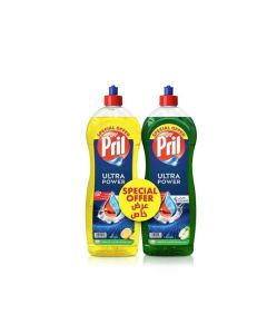 Pril Dishwashing Liquid Lemon 1.25L + Apple 1.25L