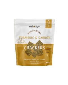 Naturiga Gluten Free Turmeric & Carrot Crackers (40 Gr)