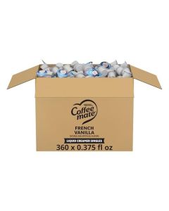 Nestle Coffee mate Coffee Creamer French Vanilla Liquid Creamer Singles Non Dairy No Refrigeration 0375 fl oz Tubs Pack of 360