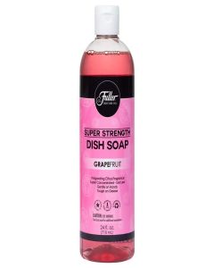Fuller Brush Super Strength Dish Soap - Grapefruit - Ultra Concentrated Formula - Cuts Grease Fast, Clean Dishes, Glassware, Silverware, Pots, Pans & Surfaces - (Pack of 1)