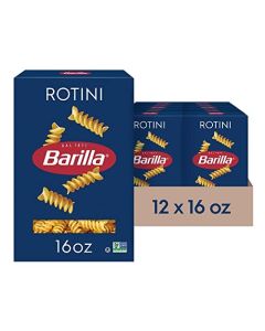 Barilla Rotini Pasta 16 oz Box Pack of 12 NonGMO Made with Durum Wheat Semolina Kosher Certified