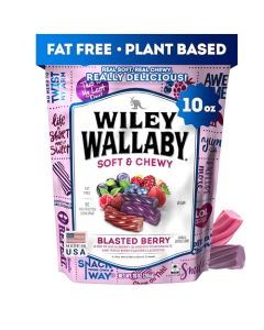 Wiley Wallaby Licorice 10 Ounce Classic Gourmet Soft Chewy Australian Blasted Berry Candy Twists 1 Pack