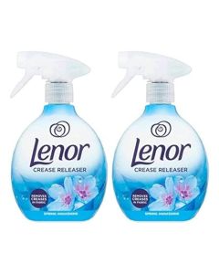 Lenor Crease Releaser Spray Removes Creases in Fabric. Spring Awakening Scent, Twin Pack, 2 x 500ml