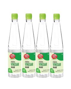 Tasty Nibbles Synthetic White Vinegar 500ml x 4 (Pack Of 4, 2000ml)