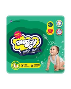 Baby Diaper Pants, Large, Size-4, 9-13Kg, 2 Counts